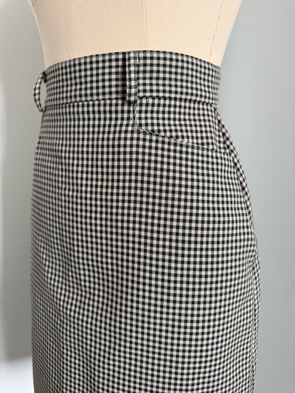 Vintage Checkered Gingham Skirt - Picture 6 of 15